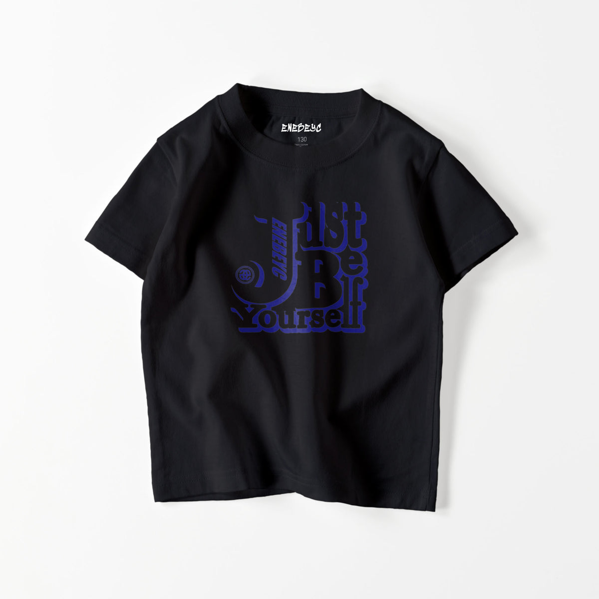 キッズ Just Be Yourself Blue T-shirt バック無し 202 – enebeyc