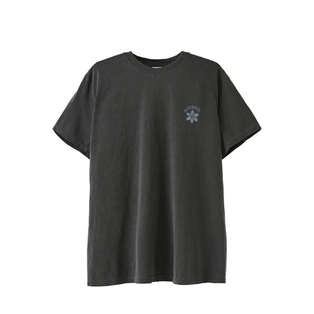 一輪 ‘Blue Myosotis' Vintage-Wash T-shirt ﾊﾞｯｸﾌﾟﾘﾝﾄ black image