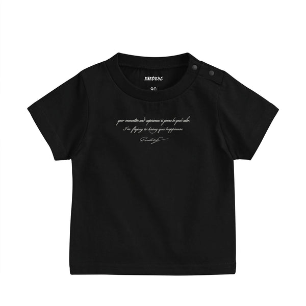 『Baby』Logo Butterfly ﾊﾞｯｸﾌﾟﾘﾝﾄ T-shirt black image