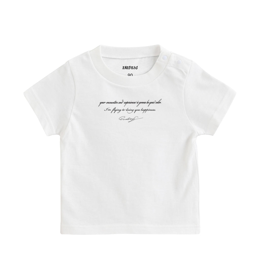 『Baby』Logo Butterfly ﾊﾞｯｸﾌﾟﾘﾝﾄ T-shirt white image