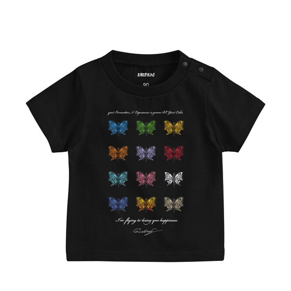 『Baby』Logo Butterfly T-shirt black image