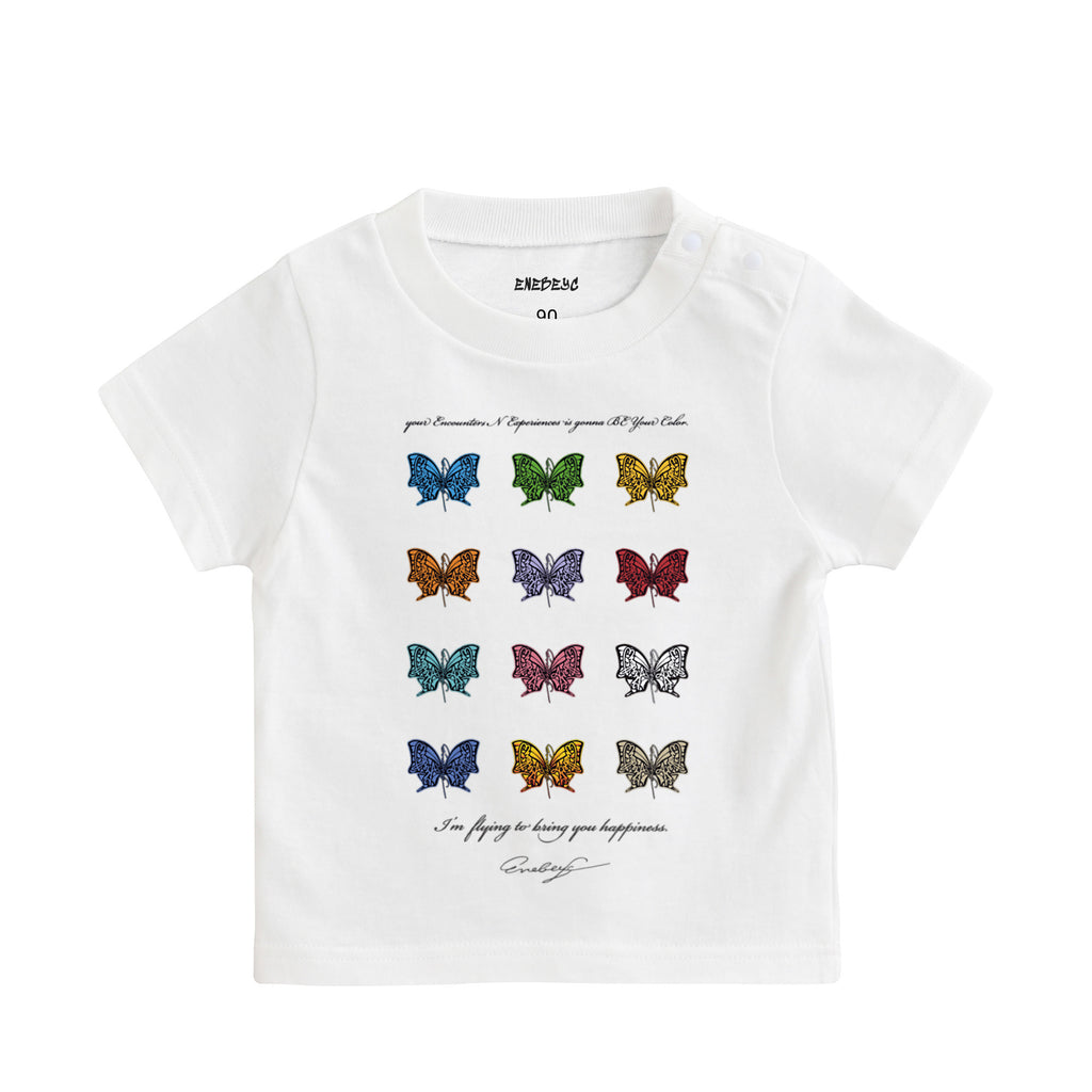 『Baby』Logo Butterfly T-shirt white image