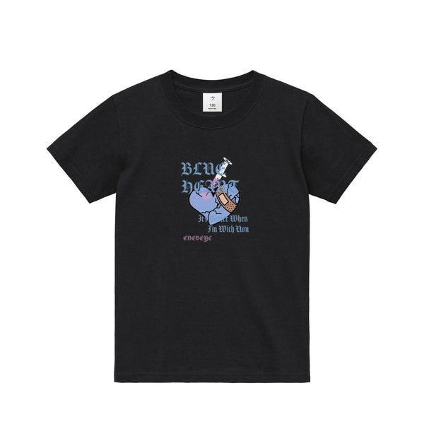 『Kids』Blue Heart T-shirt black image