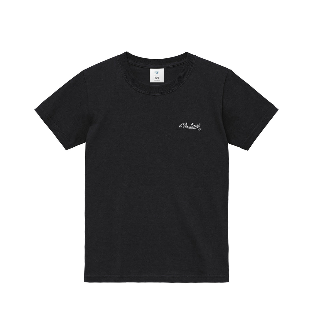 『Kids』Flower Roulette ﾊﾞｯｸﾌﾟﾘﾝﾄ T-shirt black image