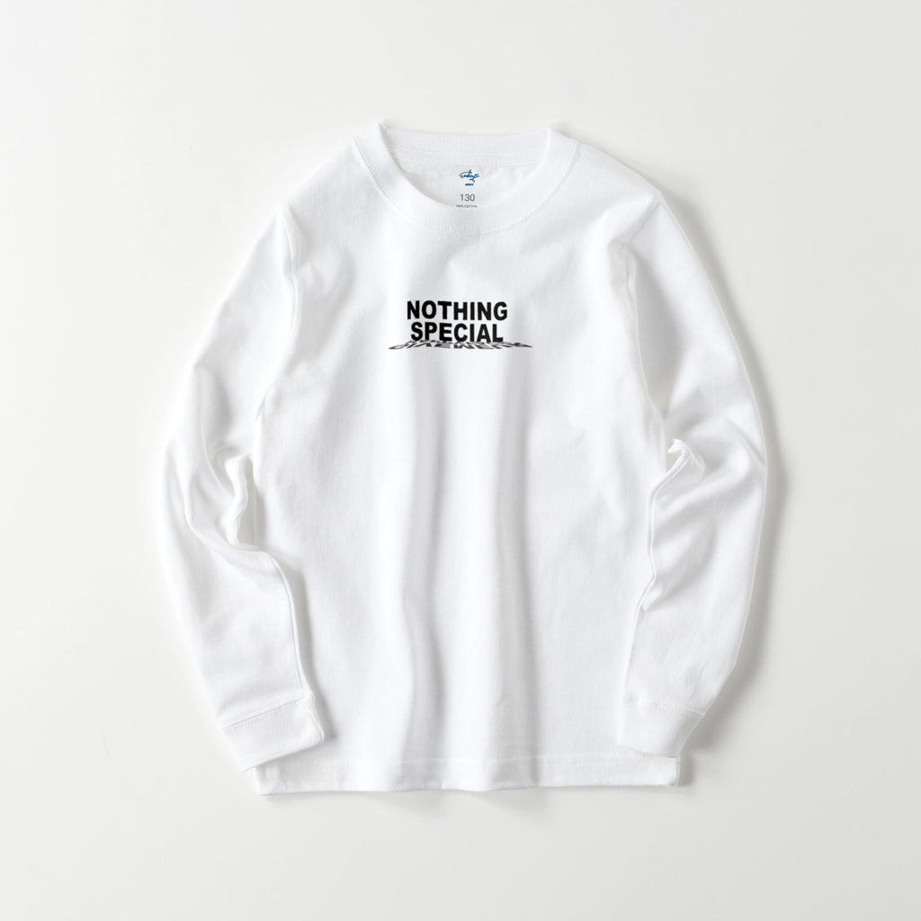 『Kids』NOTHING SPECIAL 薄手 ﾛﾝｸﾞｽﾘｰﾌﾞTee white image