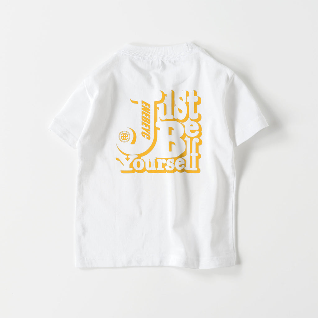 キッズ Just Be Yourself Yellow T-shirt バック有り 2023 – enebeyc