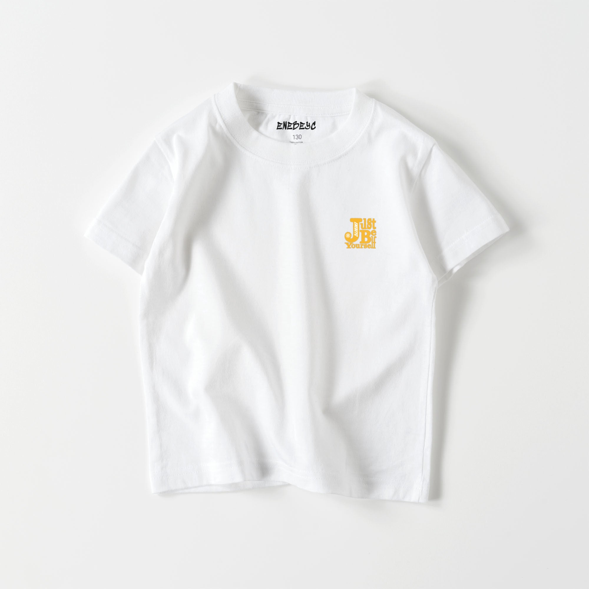 キッズ Just Be Yourself Yellow T-shirt バック有り 2023 – enebeyc