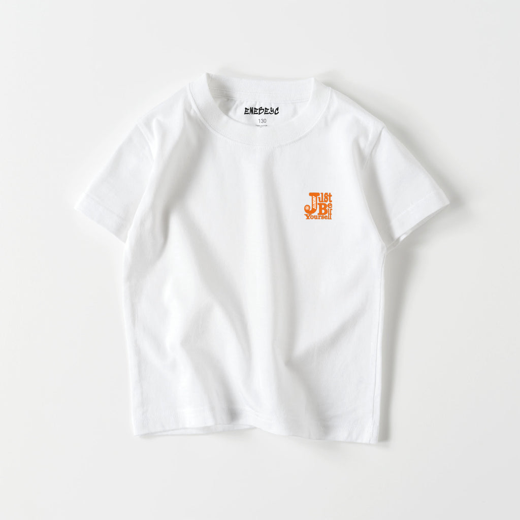 キッズ Just Be Yourself Orange T-shirt バック有り 2023