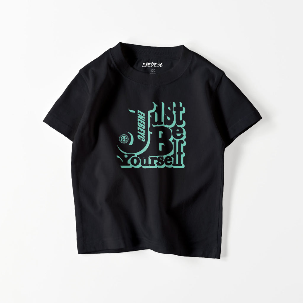 キッズ Just Be Yourself Turquoise T-shirt バック無し 202 – enebeyc