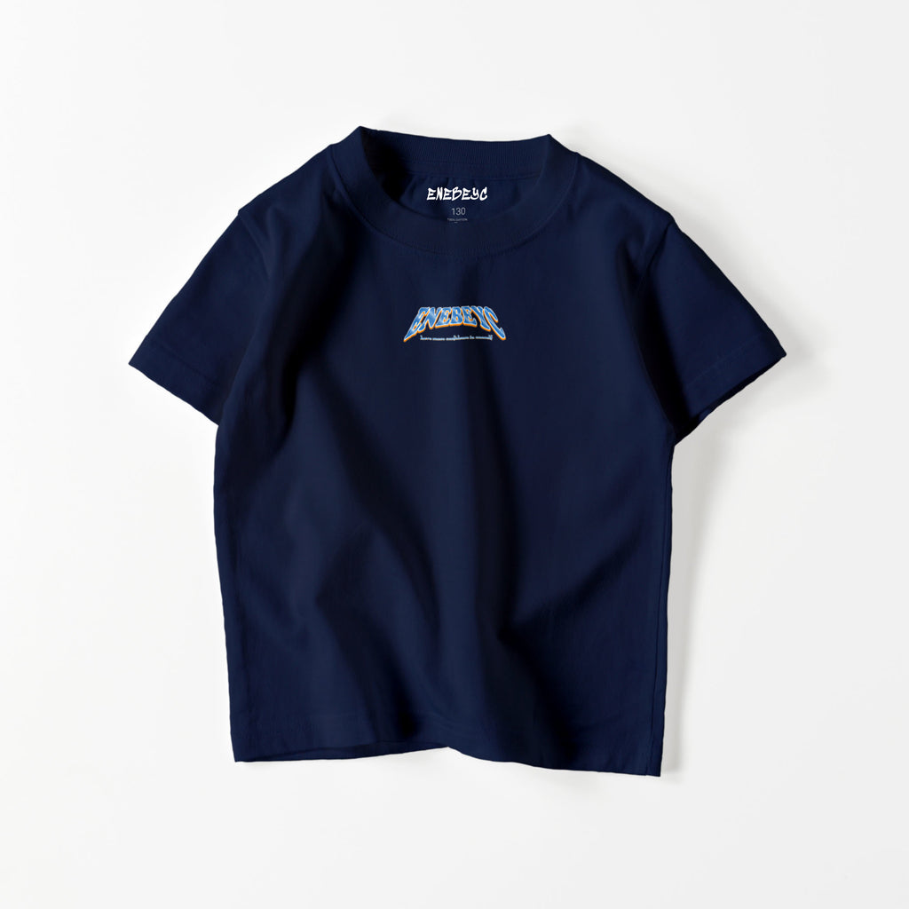 キッズ ENEBEYC Truck Orange blue バック有り T-shirt 2023 – enebeyc