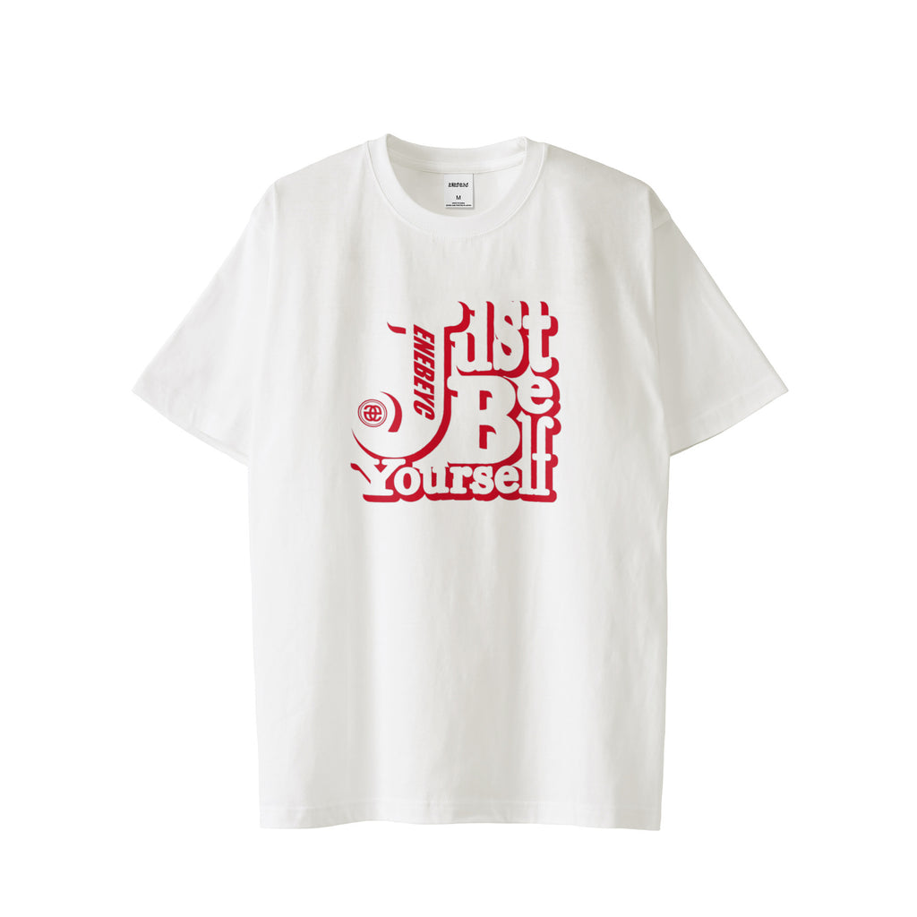 Just Be yourself Red T-shirt バック無し 2023