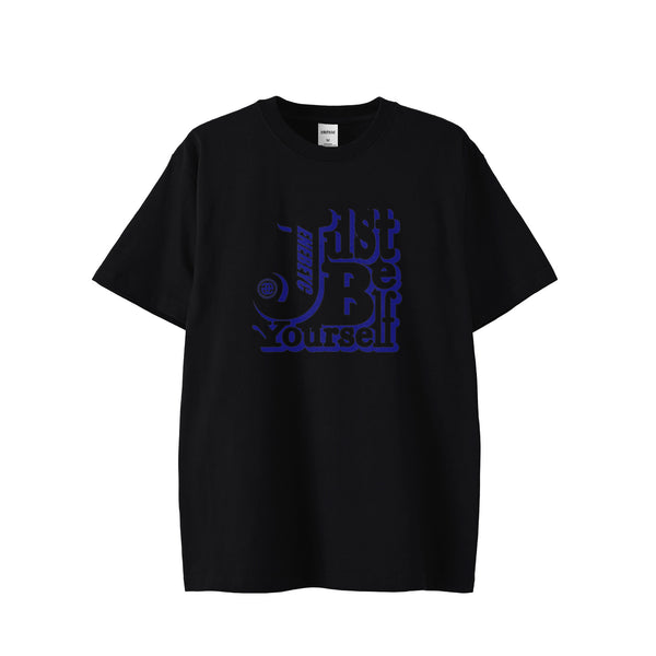 Just Be yourself Blue T-shirt バック無し
