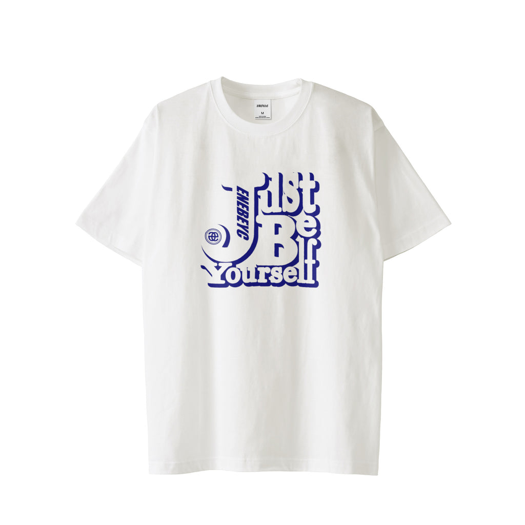 Just Be yourself Blue T-shirt バック無し