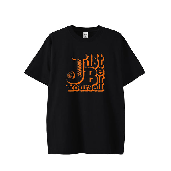 Just Be yourself Orange T-shirt バック無し