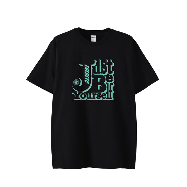 Just Be yourself Turquoise T-shirt バック無し