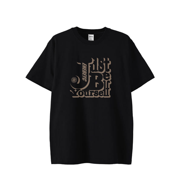 Just Be yourself Brown T-shirt バック無し 2023