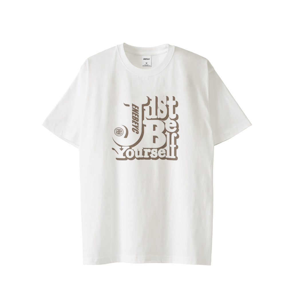 Just Be yourself Brown T-shirt バック無し 2023