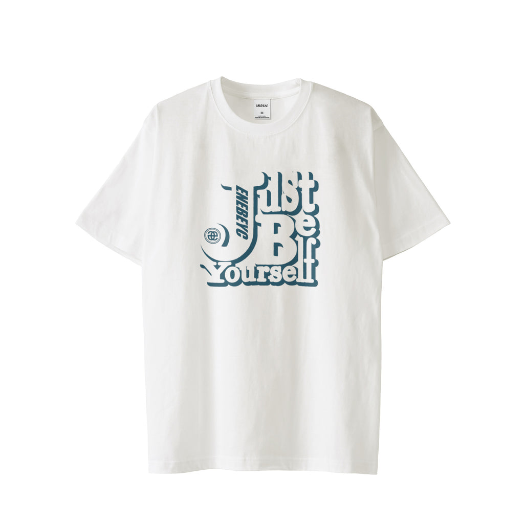 Just Be yourself Navy green T-shirt バック無し 2023