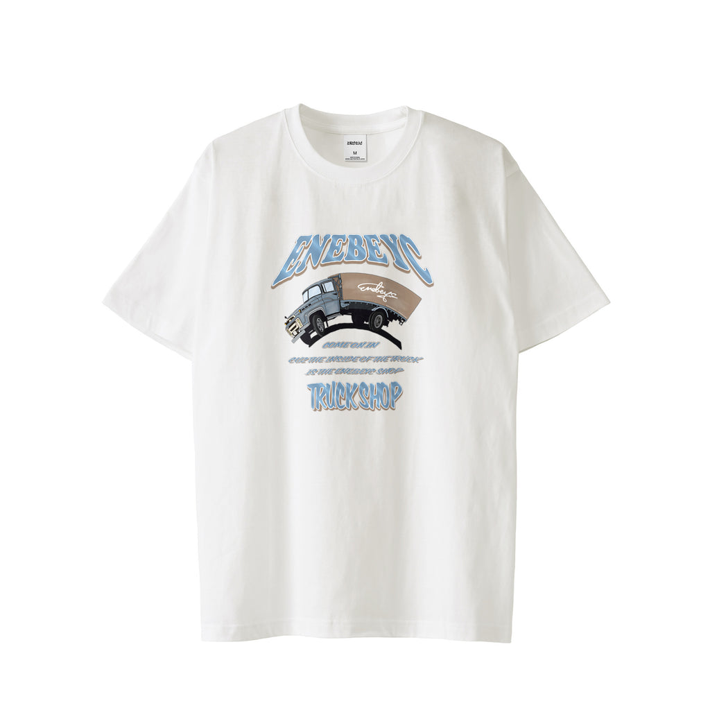 ENEBEYC TRUCK Beige blue バック無し T-shirt 2023