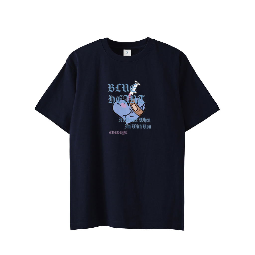 Blue Heart T-shirt navy image