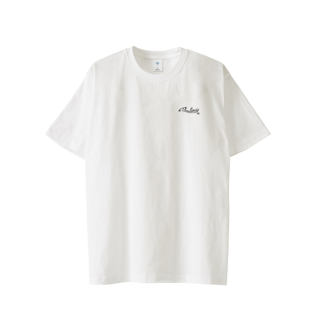 Flower Roulette ﾊﾞｯｸﾌﾟﾘﾝﾄ T-shirt white image