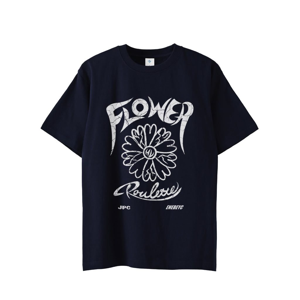Flower Roulette T-shirt navy image