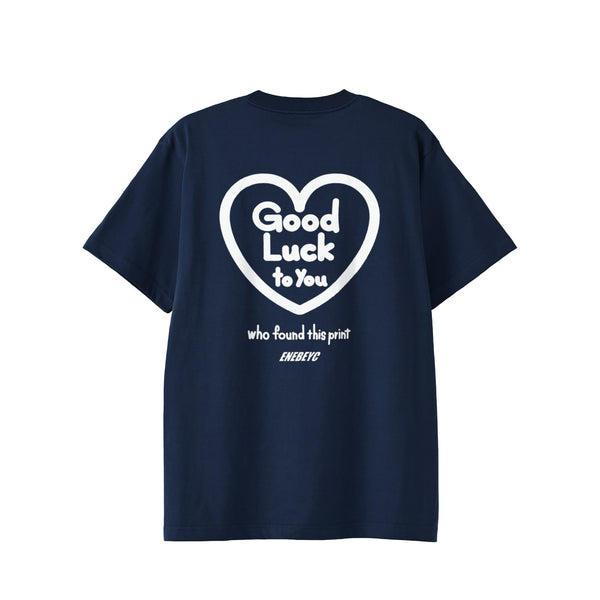 Good Luck ﾊﾞｯｸﾌﾟﾘﾝﾄ T-shirt indigo image