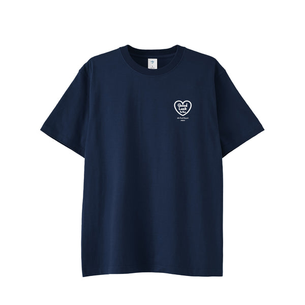Good Luck Sign ﾊﾞｯｸﾌﾟﾘﾝﾄ T-shirt indigo image
