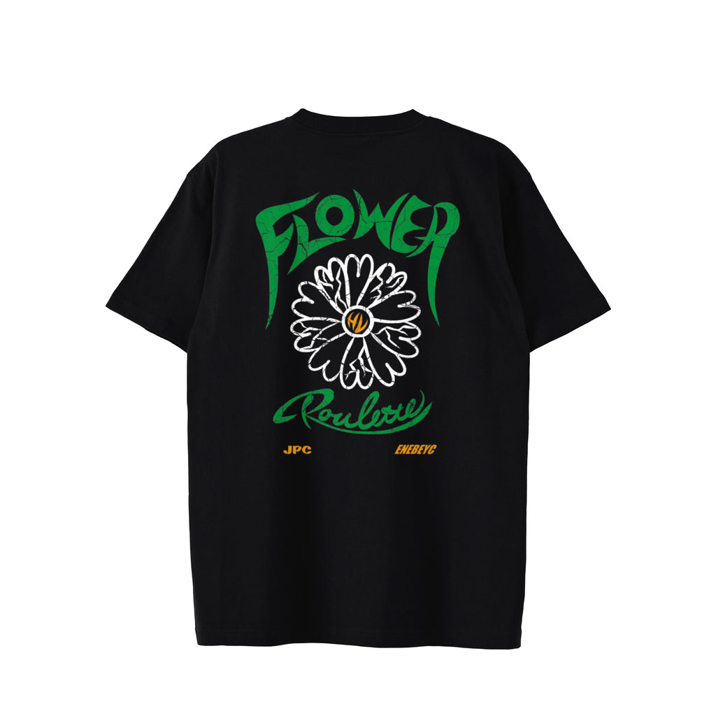 Ver Color Flower Roulette T-shirt black image
