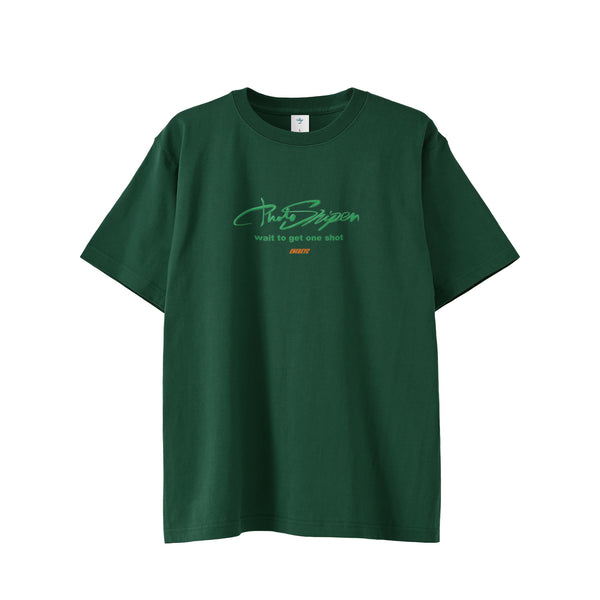 Photo Sniper BASIC Tee ﾊﾞｯｸﾌﾟﾘﾝﾄ green image