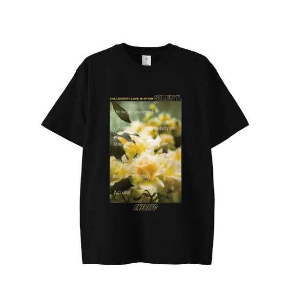 The Loudest Love Is Often SILEMT BASIC T-shirt black image