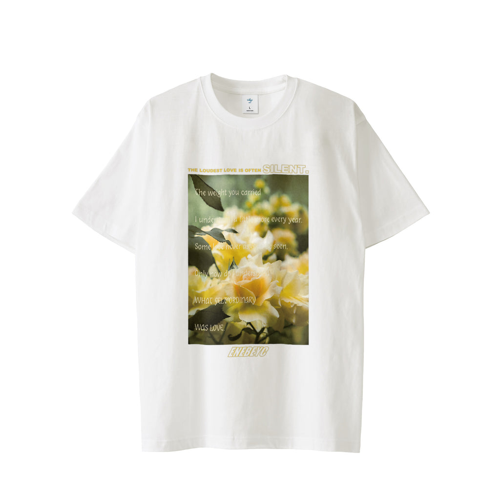 The Loudest Love Is Often SILEMT BASIC T-shirt white image