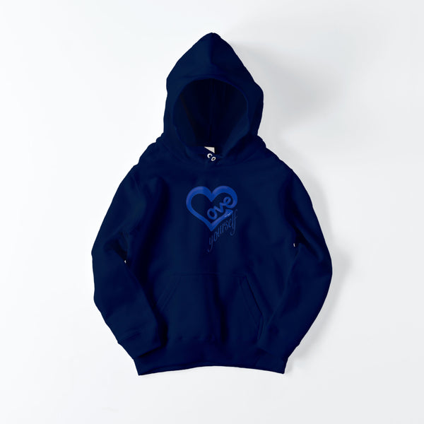 【Kids】Love Yourself blue ﾌｰﾃﾞｨｰ