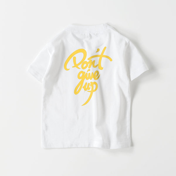 キッズ Don't give up Tシャツ yellow