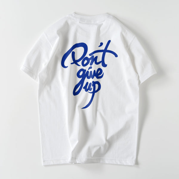 Don't give up Tシャツ blue