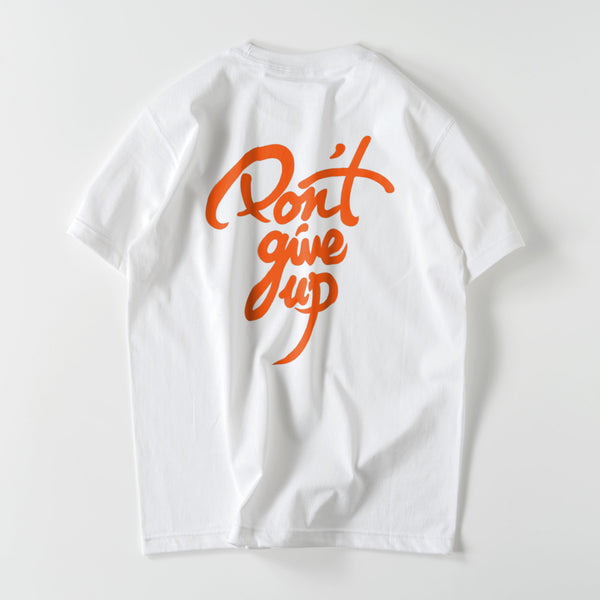 Don't give up Tシャツ orange