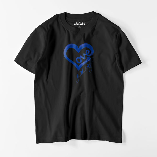 Love Yourself type1 ﾌﾞﾙｰ ｽﾀﾝﾀﾞｰﾄﾞTee